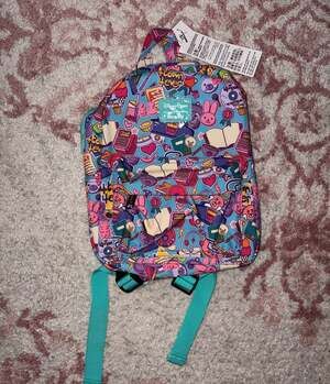 Disney Parks Pixar Loungefly Turning Red 4Town 4Ever Allover Print Mini Backpack